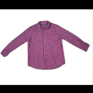 Charps Red Plaid Button-Up